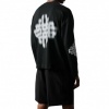 Foto van The Couture Club Heren T-shirt Zwart TCCM3190 Motion Blurred Long Sleeve