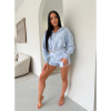 Foto van Unique The Label Dames Korte Broek Blauw 2504-09/Blue Molly