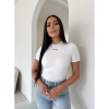 Foto van Unique The Label Dames T-shirt Wit 1000/02 Nena Short Sleeve