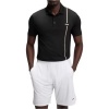 Foto van Boss Heren Polo Zwart 50563363/001 TOC Game 3