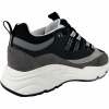 Foto van Cleens Heren Sneaker Wit Aero Runner Zwart Anyx