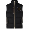 Foto van Moose Knuckles Heren Bodywarmer Zwart M34MV474G/292 Westmount Vest Gold