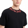 Foto van Palm Angels Heren T-shirt Zwart PMAA109S26JER008/1025 Neck Logo Regular