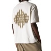 Foto van The Couture Club Heren T-shirt Wit Khaki TCCM2977 Motion Blurred Emblem