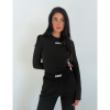 Foto van Unique The Label Dames Shirt Zwart 1000-01/BLK Nena Long Sleeve