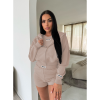 Foto van Unique The Label Dames Vest Bruin 2504/07 Molly Vest