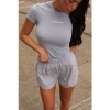 Foto van Unique The Label Dames T-shirt Blauw UN0023/VBL Chelsea