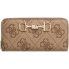 Foto van Guess Dames Portemonnees Bruin SWOS99-24146/LTL Janie Logo Slg Lrg Zip Around