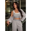 Foto van Unique The Label Dames Jas Grijs UN0020/GRI Gigi