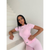 Foto van Unique The Label Dames T-shirt Roze 2504-02/Pink Nena