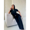 Foto van Unique The Label Dames T-shirt Zwart 1000/02 Nena Short Sleeve
