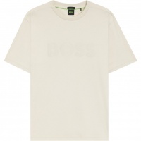 Boss Heren T-Shirt Wit 50547940/131 TS_Mirror Iconic