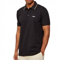 Boss Heren Polo Zwart 50559365/001 Pl Goc Birdie Paule