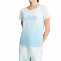 Liu Jo Dames T-shirt Blauw TA5267-JS923/M9112 Ecs T-Shirt Moda M/C