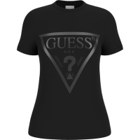 Guess Dames T-shirt Zwart V2YI07K8HM0/JBLK Adele Ss Cn Tee