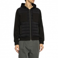 Moose Knuckles Heren Vest Zwart M15MS605/313 Air Down Garnier Hybrid Hoodie