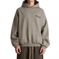 Fear Of God Trui Grijs Fleece Dark Heather Hoodie