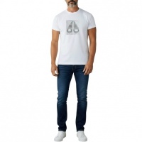 Moose Knuckles Heren T-shirt Wit M16MT729/891 Raydaze Tee