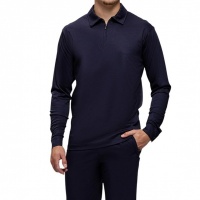 Tria d'Oro Heren Polo Blauw LSP/NAV Longsleeve