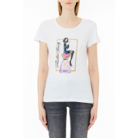 Liu Jo Dames T-shirt Wit MF3272-J6409/Q9865