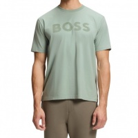 Boss Heren T-Shirt Groen 50553636/357 Ts Iconic Logo