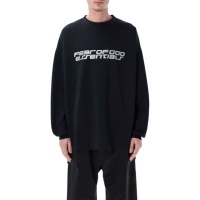 Fear Of God T-shirt Zwart 90S Black/White Longsleeve