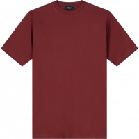 Tria D'oro Heren T-Shirt Rood Slim Fit T-Shirt
