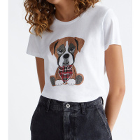 Liu Jo Dames T-shirt Wit MF3313-J6410/Q9952