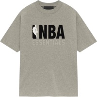 Fear Of God T-shirt Grijs NBA Warm Heather