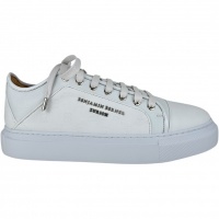 Benjamin Berner Heren Sneaker Wit BNJ220/WHT Monogram Embossed