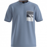 Boss Heren T-Shirt Blauw 50546920/470 Te_Container