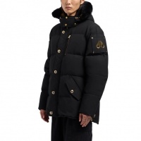 Moose Knuckles Heren Jas Zwart M35MJ128GS/305 Gold 3Q Jacket