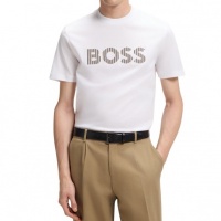 Boss Heren T-Shirt Wit 50560466/101 C Thompson