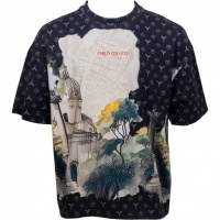 Carlo Colucci Heren T-Shirt Zwart C3375/201