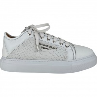Benjamin Berner Heren Sneaker Wit BNJ220/WHT Python Nubuck