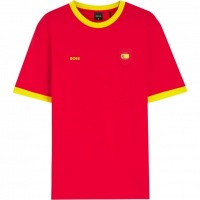 Boss Heren T-Shirt Rood 50562134/648 Ts Bb Bc Lux