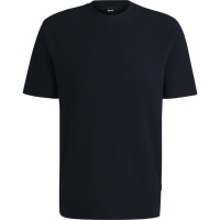 Boss Heren T-shirt Blauw 50536795/404 H-Thompson 120 10271422 01