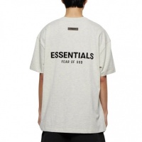 Fear Of God Heren T-shirt Grijs Light Oatmeal T-Shirt