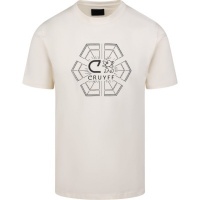 Cruyff Heren T-shirt Wit CA251055/102 C-Lion Geo Tee
