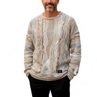 Carlo Colucci Heren Trui Bruin C10802/561