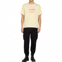 Moose Knuckles Heren T-shirt Geel M15MT772/1589 Oka Polaroid Tee