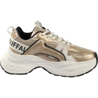 Buffalo Dames Sneakers Bruin 1636472/CrmGold Yuno