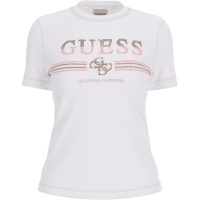 Guess Dames T-shirt Wit V6GI07-K2968/G011 Siena Ss Cn T-Shirt