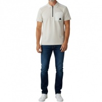 Moose Knuckles Heren Polo Bruin M15MT755/1705 Dalon Polo