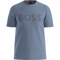 Boss Heren T-Shirt Blauw 50481923/470 Thinking