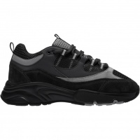 Cleens Heren Sneaker Zwart Aero Runner Onyx