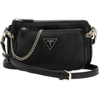 Guess Dames Tas Zwart HWZG9672710/Bla Noelle Ii Dbl Pouch Crossbody