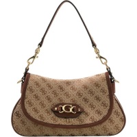 Guess Dames Tas Bruin HWJG23-13190/LGW Samantha Flap