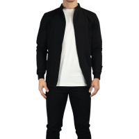 Tria D'oro Heren Jassen Zwart TD1900/BLK Tracksuit Jacket