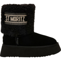 Steve Madden Dames Laars Zwart SM11002848/184 St. Moritz Bootie